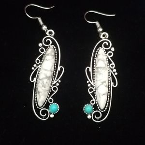 New Arrival!! White Turquoise earrings